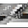 Mexen Nila szabadon álló bordázott kád 170 x 75 cm, fehér/fekete, króm túlfolyó - 52841708075-01