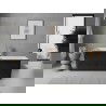 Mexen Nila szabadon álló barázdált kád 170 x 75 cm, fehér/fekete, rózsaarany túlfolyóval - 52841708075-60