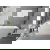 Mexen Tava szabadon álló barázdált kád 170 x 75 cm, fehér, króm túlfolyó - 52851707500-01
