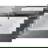 Mexen Tava szabadon álló barázdált kád 170 x 75 cm, fehér, króm túlfolyó - 52851707500-01