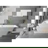 Mexen Tava szabadon álló bordázott kád 170 x 75 cm, fehér, arany túlfolyó - 52851707500-50