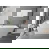 Mexen Tava szabadon álló bordázott kád 170 x 75 cm, fehér, túlfolyó rózsaszín arany - 52851707500-60