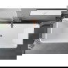 Mexen Tava cadă freestanding cu caneluri 170 x 75 cm, albă, preaplin roz auriu - 52851707500-60