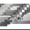 Mexen Tava szabadon álló, bordázott kád 170 x 75 cm, fehér, gun metal túlfolyóval - 52851707500-95