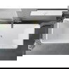 Mexen Tava cadă de baie freestanding cu nervuri 170 x 75 cm, albă/neagră, preaplin auriu periat - 52851707575-55