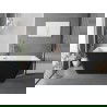 Cada independentă Mexen Tava cu riflaje 170 x 75 cm, alb/negru, preaplin cupru periat - 52851707575-65