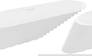 Mexen Yara cadă freestanding cu nervuri 170 x 75 cm, albă, preaplin alb - 52861707500-20