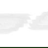 Mexen Yara cadă de sine stătătoare cu caneluri 170 x 75 cm, alb/negru, preaplin alb - 52861707575-20