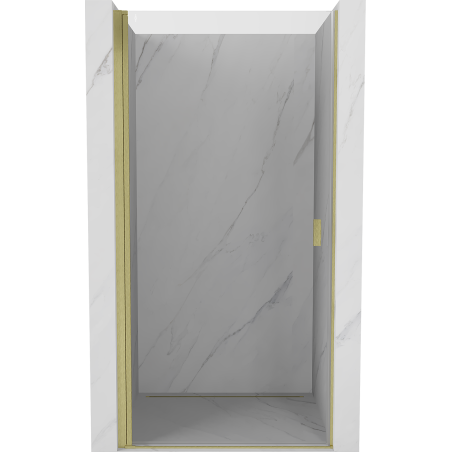 Mexen Mist-B usa de duș batantă 65 cm, transparentă, auriu periat - 8A2-065-000-55-00
