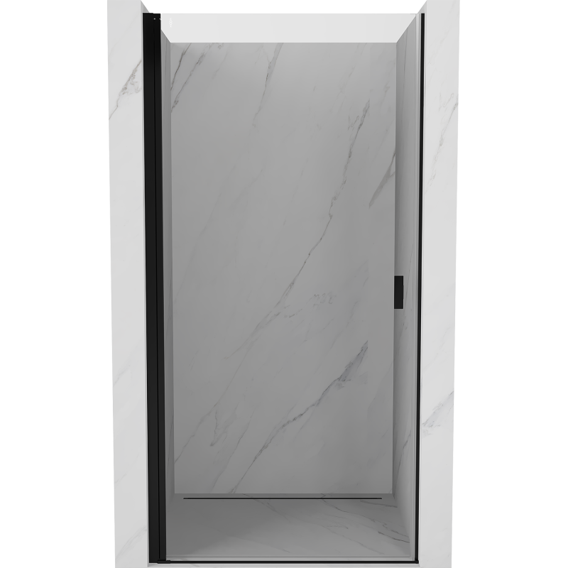 Mexen Mist-B ușă de duș batantă 65 cm, transparentă, neagră - 8A2-065-000-70-00