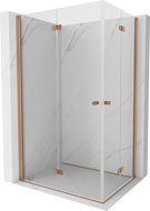 Mexen Mist-F Duo cabină de duș pliabilă 85 x 80 cm, transparent, cupru periat - 8A6-085L-080P-65-00