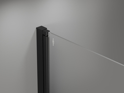 Mexen Mist-B ușă de duș cu balamale stânga 90 cm, cadru negru, negru - 8A2-090-000-70-70-L