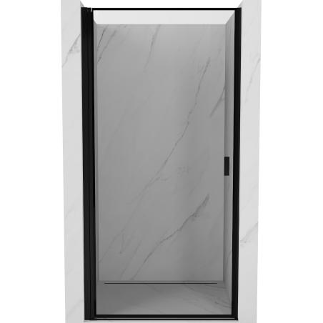 Mexen Mist-B ușă de duș cu balamale stânga 90 cm, cadru negru, negru - 8A2-090-000-70-70-L