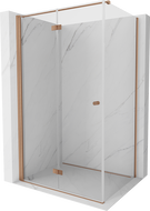 Mexen Mist-F T cabină de duș pliabilă stânga 70 x 100 cm, transparent, cupru periat - 8A6T-070-100-65-00-L