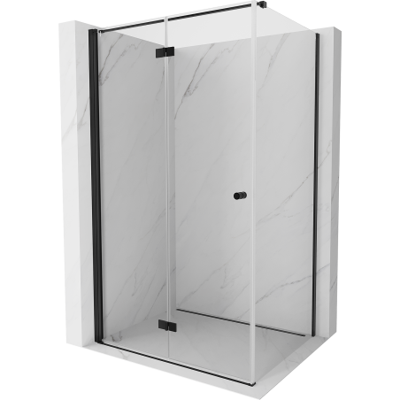 Mexen Mist-F cabină de duș pliată stânga 115 x 95 cm, transparent, negru - 8A6T-115-095-70-00-L