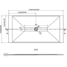 Mexen Toro cadă pentru duș dreptunghiulară SMC 200 x 70 cm, Albă - 43107020