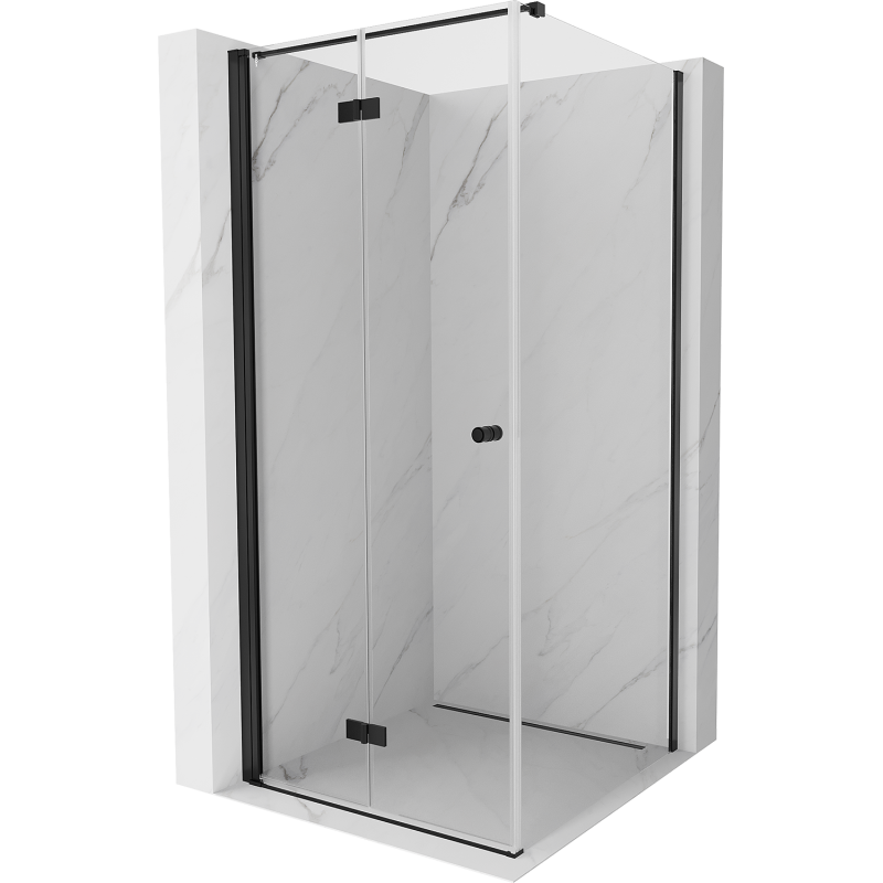 Mexen Mist-F T cabină de duș pliabilă stânga 120 x 120 cm, transparent, negru - 8A6T-120-120-70-00-L