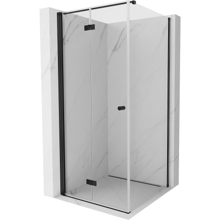 Mexen Mist-F T cabină de duș pliabilă stânga 120 x 120 cm, transparent, negru - 8A6T-120-120-70-00-L