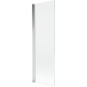 Mexen Mist 1-szárnyú fürdőszobai paraván, 70 x 150 cm, átlátszó, króm - 8A9-070-001-01-00