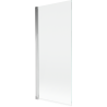 Mexen Mist 1-szárnyú zuhanyfal 80 x 150 cm, átlátszó, króm - 8A9-080-001-01-00