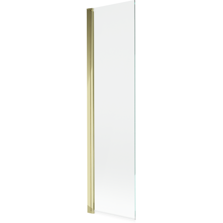Mexen Mist egyajtós fürdőszobai paraván 50 x 150 cm, átlátszó, arany - 8A9-050-001-50-00