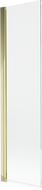 Mexen Mist egyajtós fürdőszobai paraván 50 x 150 cm, átlátszó, arany - 8A9-050-001-50-00