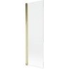 Mexen Mist 1-szárnyas fürdőszobai paraván 70 x 150 cm, átlátszó, arany - 8A9-070-001-50-00