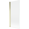 Mexen Mist paravan de cadă 1-bucată 80 x 150 cm, transparent, auriu - 8A9-080-001-50-00
