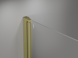 Mexen Mist 1-szárnyas fürdőszobai válaszfal 60 x 150 cm, átlátszó, arany szálcsiszolt - 8A9-060-001-55-00