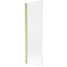 Mexen Mist 1-szárnyas fürdőszobai válaszfal 60 x 150 cm, átlátszó, arany szálcsiszolt - 8A9-060-001-55-00