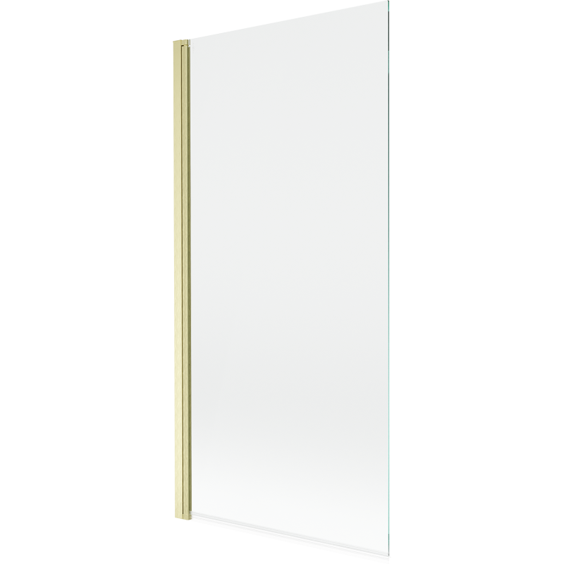 Mexen Mist paravan de cadă 1-canată 90 x 150 cm, transparent, auriu periat - 8A9-090-001-55-00