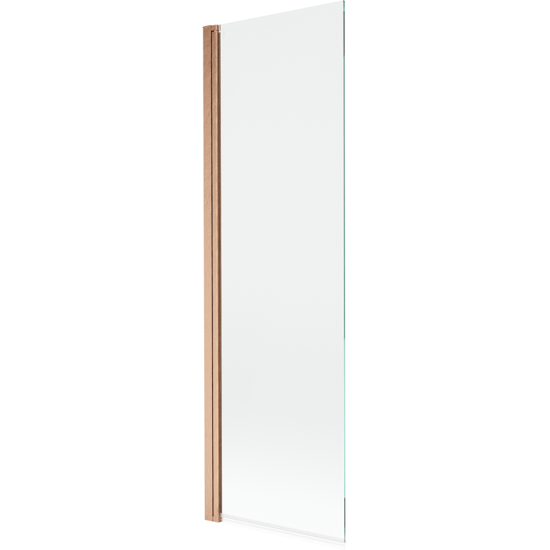Mexen Mist egyfalas fürdőszobai paraván 60 x 150 cm, átlátszó, csiszolt réz - 8A9-060-001-65-00