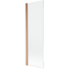 Mexen Mist paravan de baie 1-canat 70 x 150 cm, transparent, cupru periat - 8A9-070-001-65-00