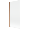 Mexen Mist paravan de cadă cu 1 aripă 90 x 150 cm, transparent, cupru periat - 8A9-090-001-65-00