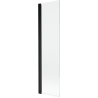 Ecran de duș Mexen Mist 1-panou 50 x 150 cm, transparent, negru - 8A9-050-001-70-00