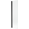 Mexen Mist fürdőkádparaván 1-szárnyú 50 x 150 cm, átlátszó, fekete - 8A9-050-001-70-00