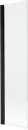 Mexen Mist perete despărțitor de duș cu un singur panou 50 x 150 cm, transparent, negru - 8A9-050-001-70-00