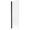 Mexen Mist 1-szárnyú zuhanyfal, 60 x 150 cm, átlátszó, fekete - 8A9-060-001-70-00