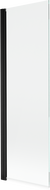 Mexen Mist paravan cadă cu 1 panou, 60 x 150 cm, transparent, negru - 8A9-060-001-70-00