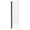 Mexen Mist egyszárnyú zuhanyfal 70 x 150 cm, átlátszó, fekete - 8A9-070-001-70-00