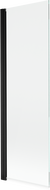 Mexen Mist egyszárnyú, 70 x 150 cm-es, átlátszó fekete zuhanyfal - 8A9-070-001-70-00