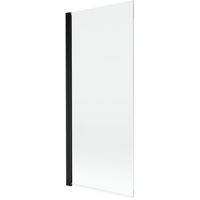 Mexen Mist 1-szárnyú fürdőszobai paraván 80 x 150 cm, átlátszó, fekete - 8A9-080-001-70-00