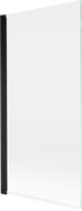Mexen Mist paravan de cadă cu 1 panou 90 x 150 cm, transparent, negru - 8A9-090-001-70-00