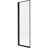 Mexen Mist egyajtós bal oldali kádparaván 60 x 150 cm, fekete keret, fekete - 8A9-060-001-70-70-L
