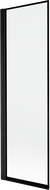 Mexen Mist paravan pentru cadă 1-panel stânga 60 x 150 cm, ramă neagră, negru - 8A9-060-001-70-70-L