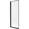 Mexen Mist baloszék 1-szárnyú bal 70 x 150 cm, fekete keret, fekete - 8A9-070-001-70-70-L