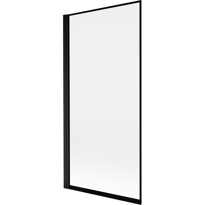 Mexen Mist egyszárnyú baloldali zuhanyfal 90 x 150 cm, fekete kerettel, fekete - 8A9-090-001-70-70-L