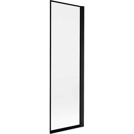 Mexen Mist egyajtós fürdőszobai paraván jobb 60 x 150 cm, fekete keret, fekete - 8A9-060-001-70-70-P