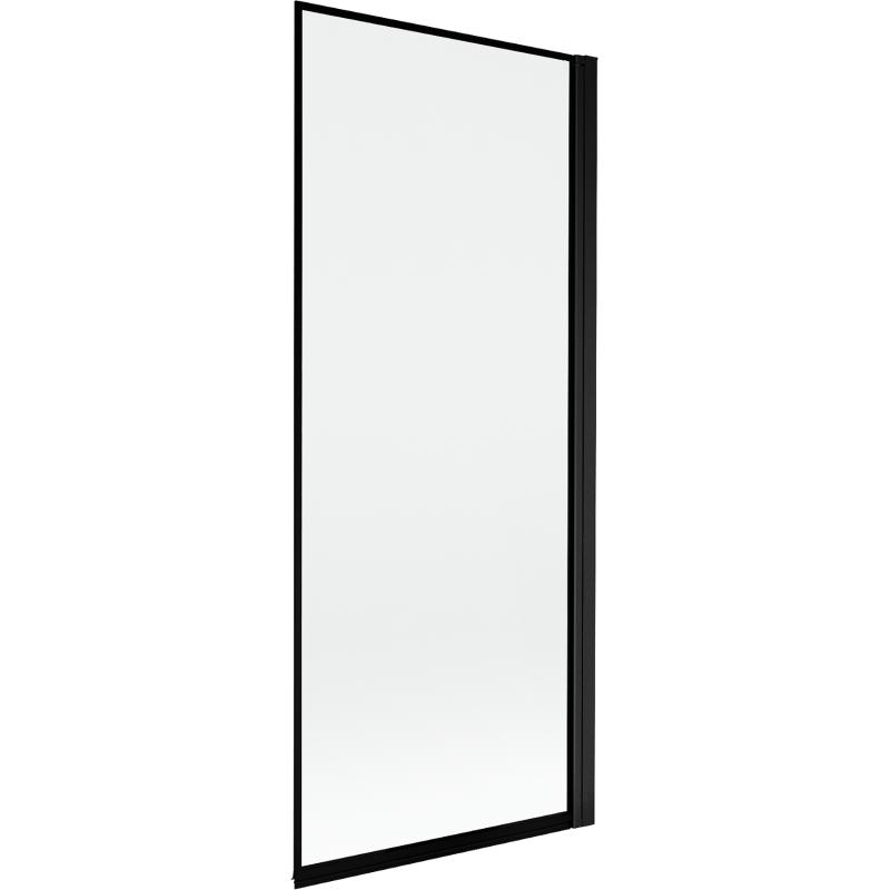 Mexen Mist egyajtós fürdőkád paraván jobb 80 x 150 cm, fekete keret, fekete - 8A9-080-001-70-70-P