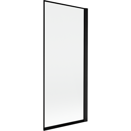 Paravan cadă Mexen Mist 1-panou dreapta 80 x 150 cm, ramă neagră, negru - 8A9-080-001-70-70-P